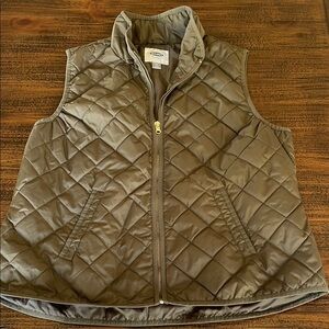 Quilted Olive Green Vest